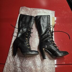 Michael Kors Lace Up Tall Boots (Victorian, Regency style)